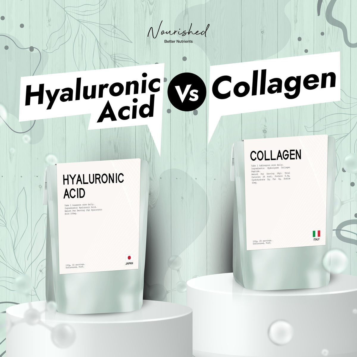 Hyaluronic Acid Vs Collagen Which is Better for Our Skin? Nourished Asia