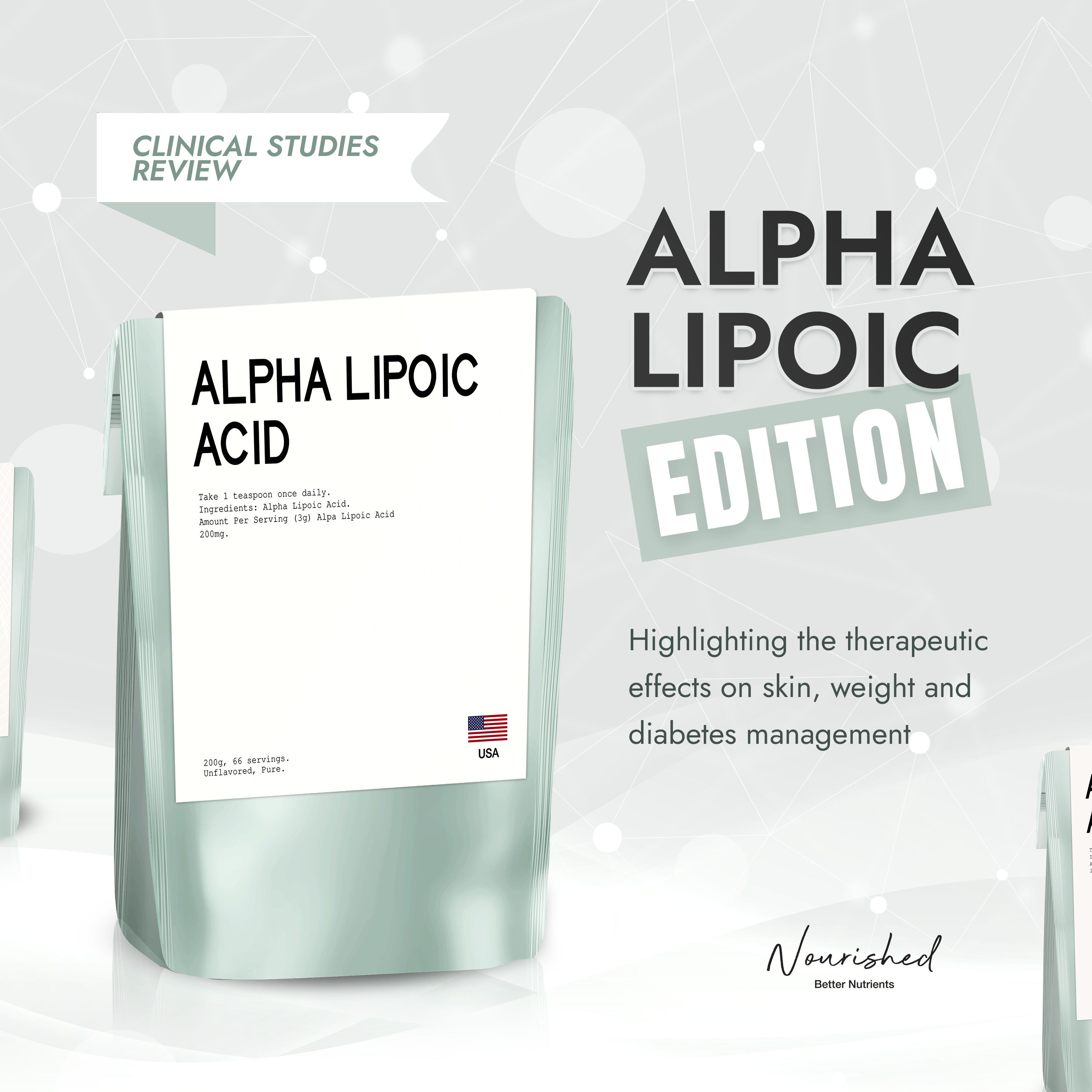 Alpha Lipoic Acid: A Comprehensive Clinical Studies Review on Skin, Weight Management, Diabetes Management, and Cardiovascular Health