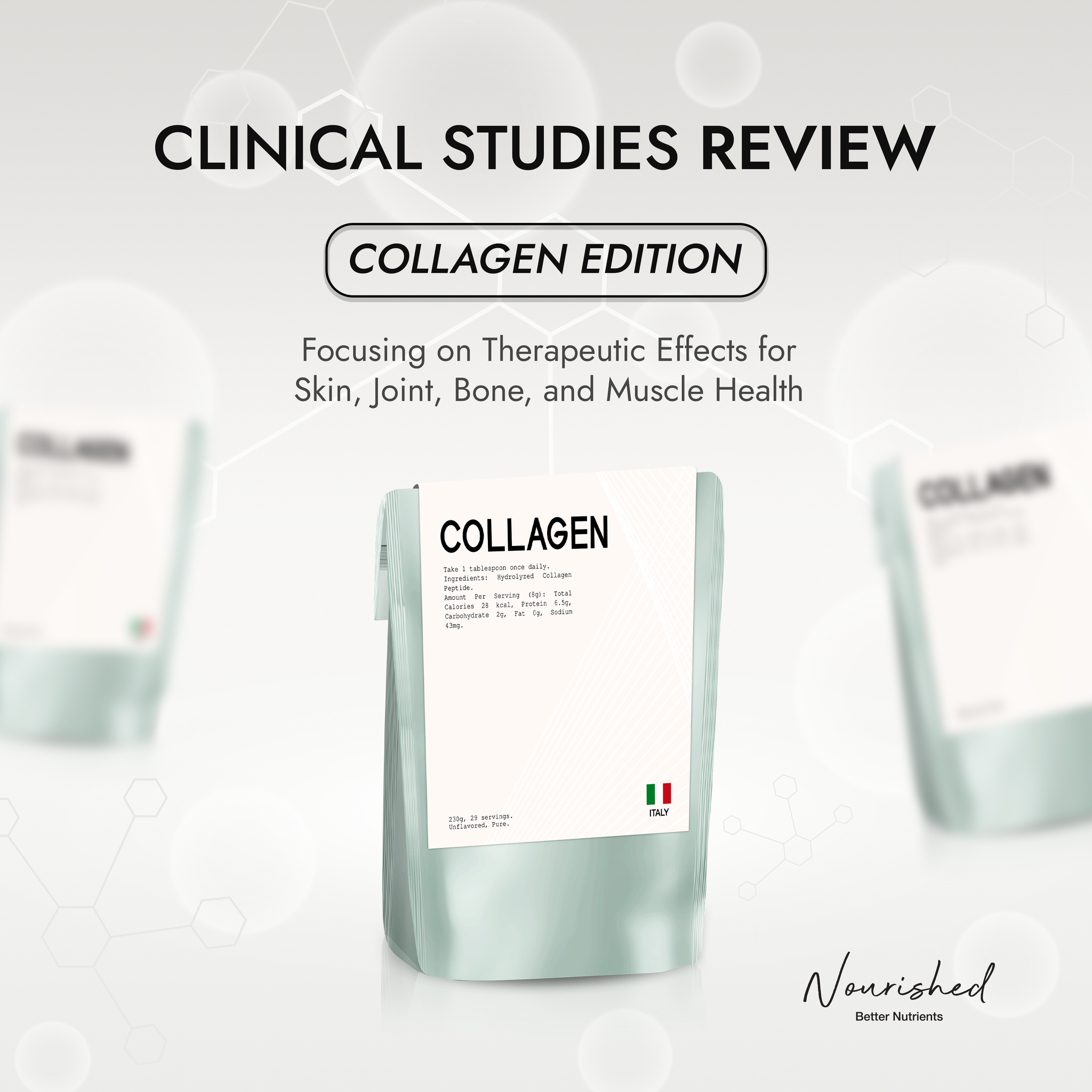 COLLAGEN PEPTIDE: A Review of Clinical Studies on its Therapeutic Effects for Joint, Skin, Bone, and Muscle Health