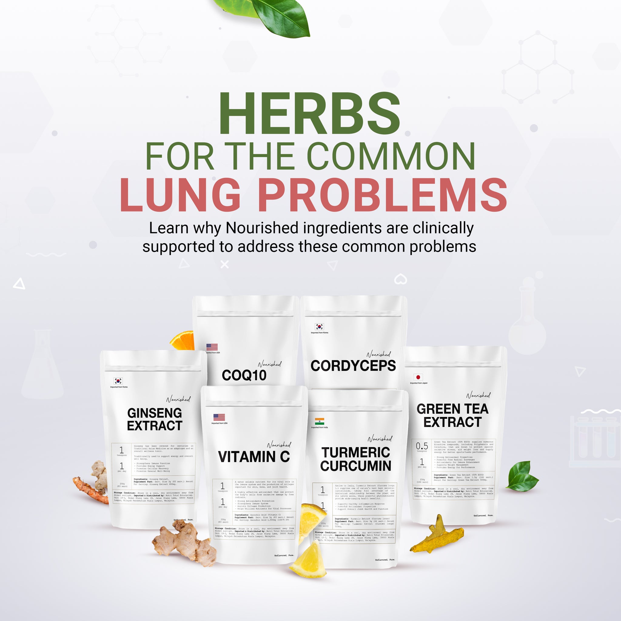 6 Best Supplements & Herbs Targeting The Common Lung Health Problems