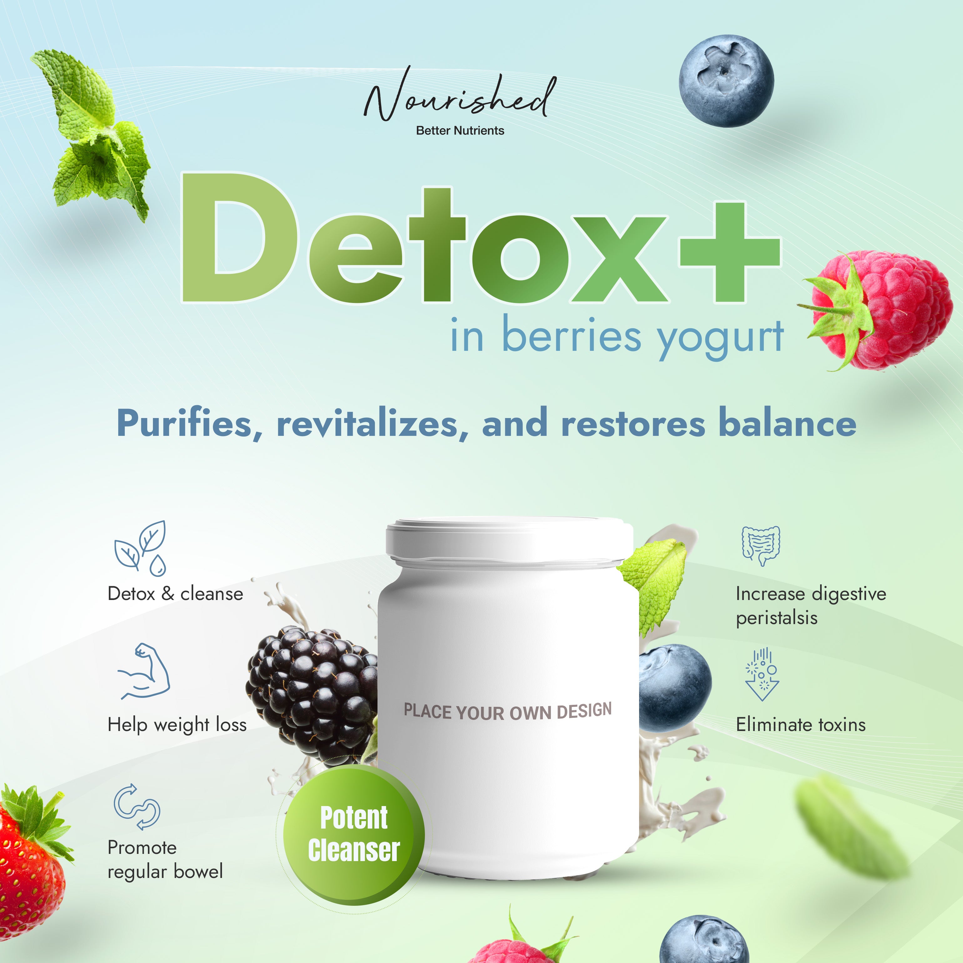 Detox+ in Berries Yogurt