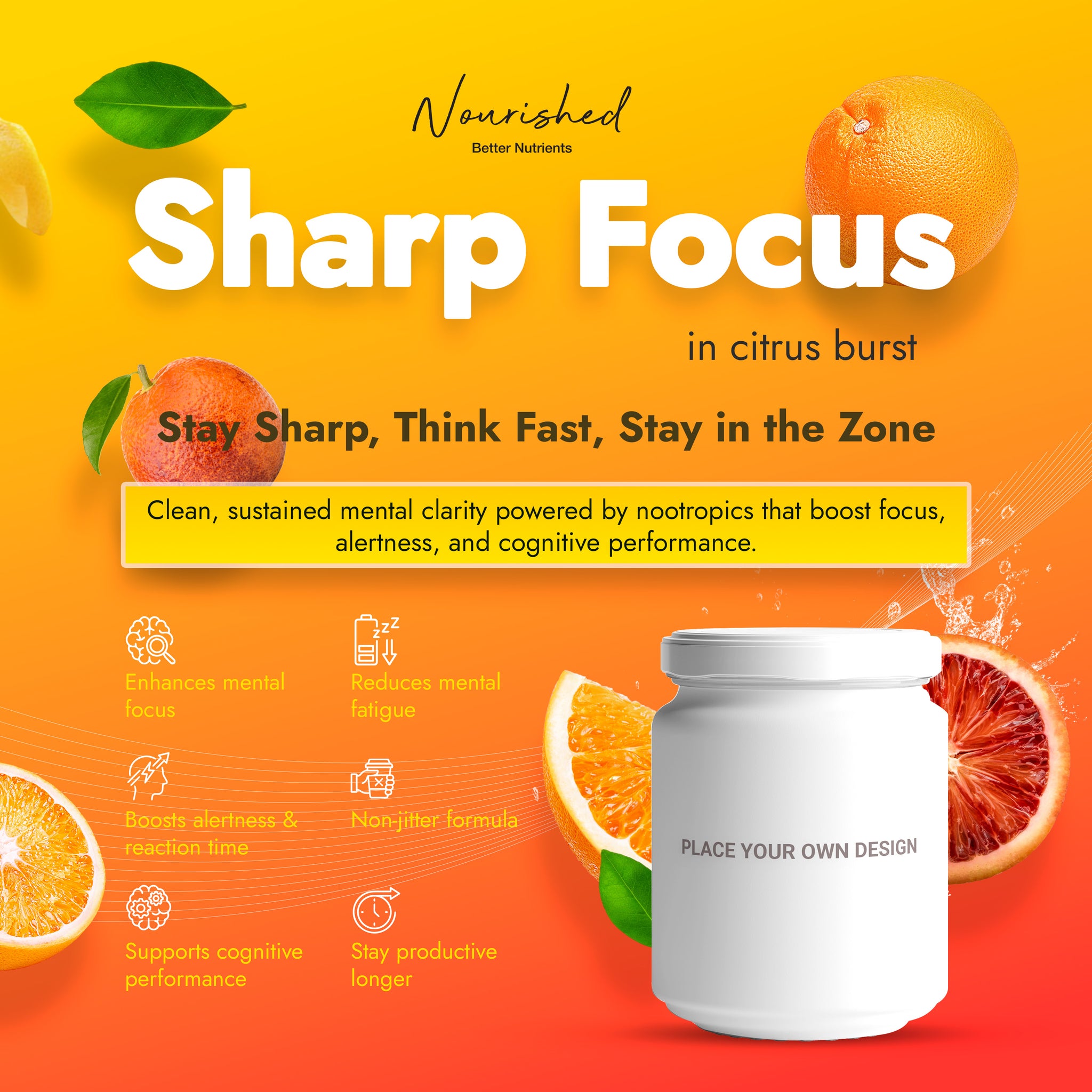 Sharp Focus in Citrus Burst