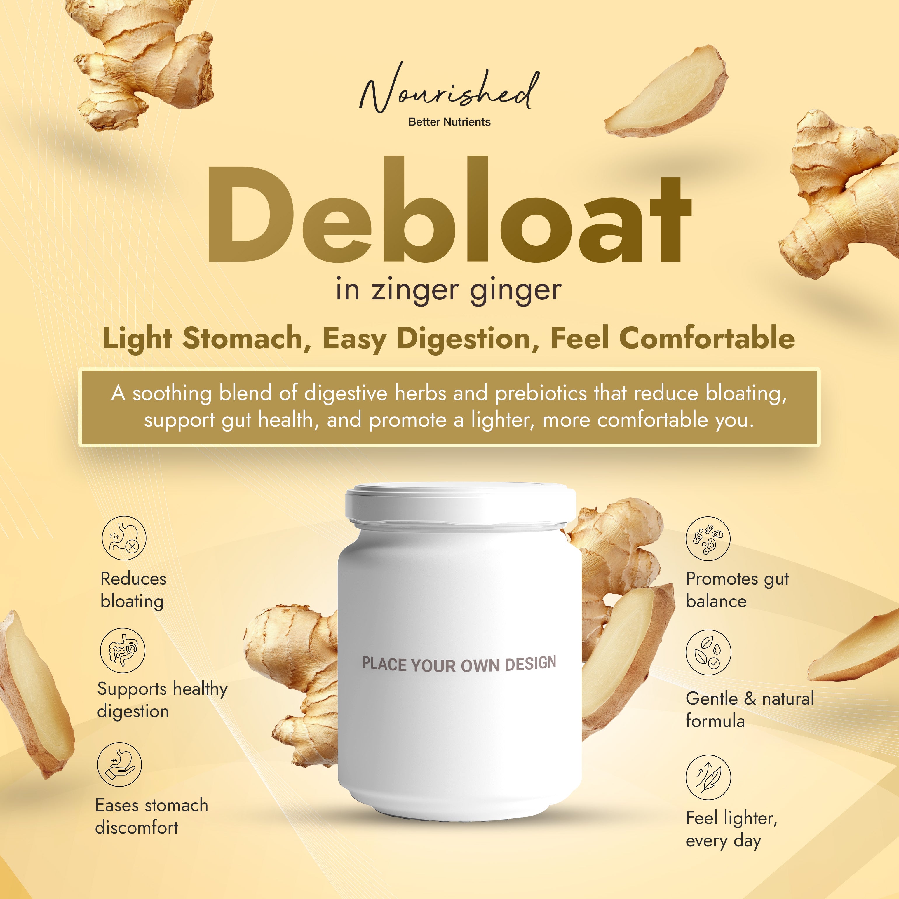 Debloat in Zinger Ginger